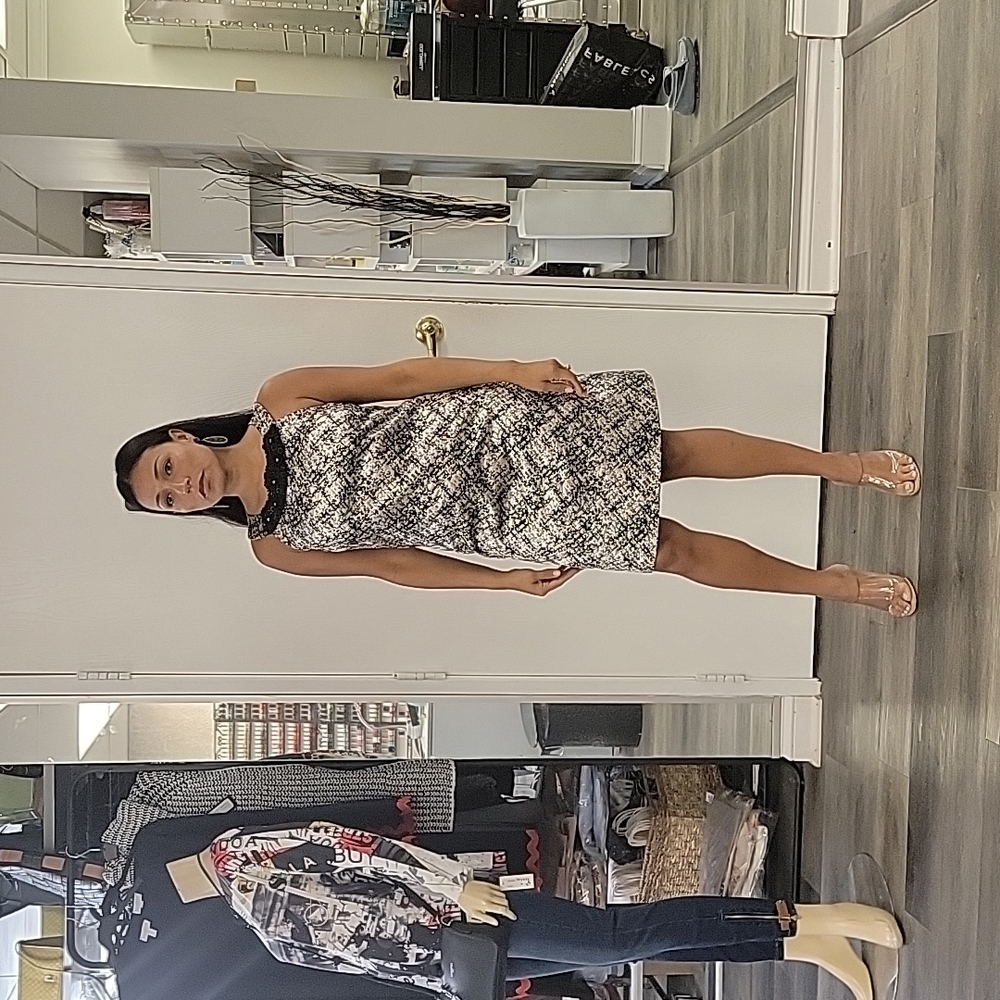 "Taylor" patterned evening dress